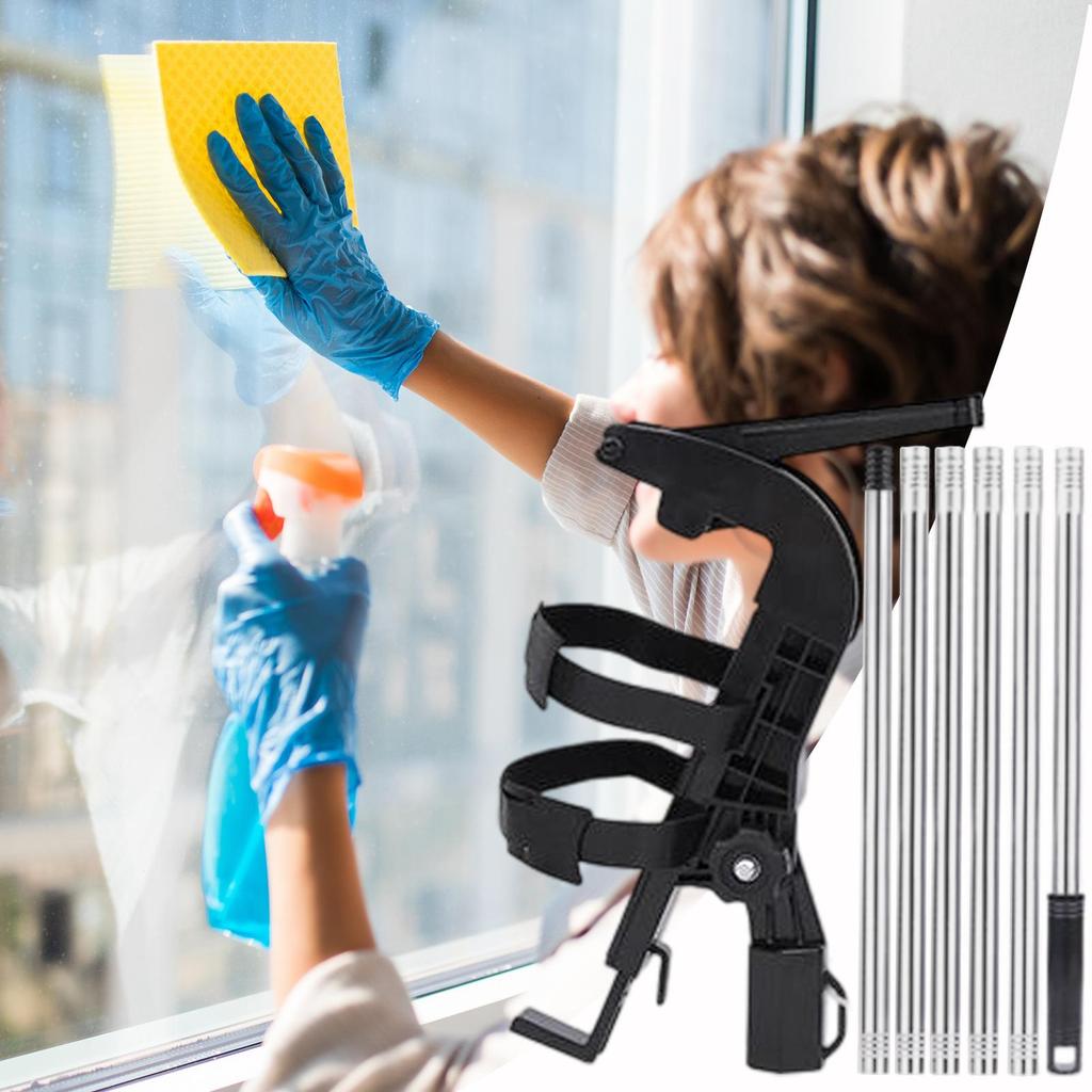 Adaptér prodlužovací tyče pro sprejovou nádobu Adaptér stojanu na postřikovač s teleskopickou tyčí 1,6/2/2,4 m Nastavitelný úhel Rozprašovací nástavec