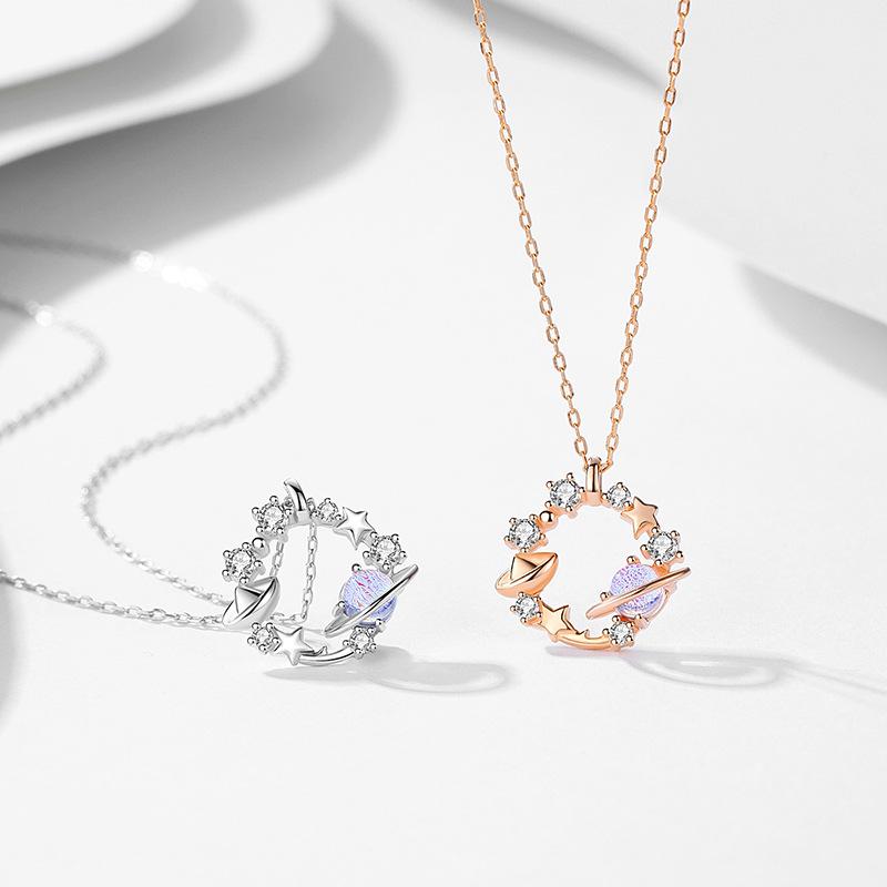 Tancise S925 Sterling Silver Luxury Personality Pendant Necklace Women's Classic Tide Necklace