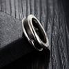 3 Colors Men 'S Roman Numerals Women Rings Charm Finger Trendy Stylish Zircon Stone Punk Stainless Steel Rings Couple Bridal Wedding Occasion Jewelry