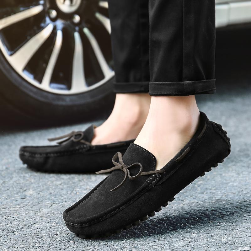 2025 Mokasyny Penny z kokardką Męskie buty codzienne Męskie mokasyny Skórzane zamszowe Klasyczne wsuwane płaskie Buty męskie Buty żeglarskie Męskie buty do jazdy