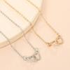 Hollow Out Bling Hollow Out Love Foot Chain\ Zinc Zinc Alloy Leg Chain Stylish Double Heart Anklet  Summer