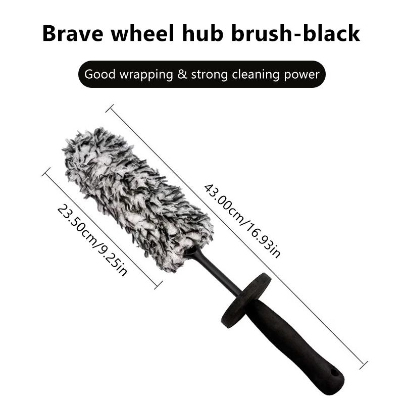 SEAMETAL Microfiber Car Wash Brush Cleaning Gloves Plastic Handle Wheel Brush Washing Tool Car Detailing Care Dust Removal Brush