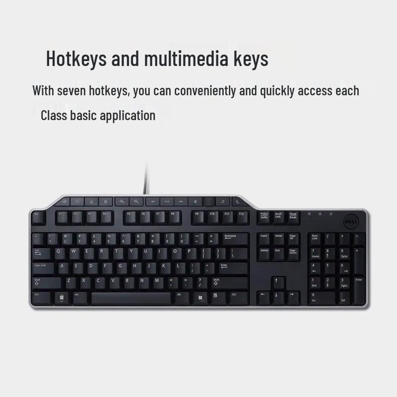 Dell KB522 Wired Multimedia Office Keyboard