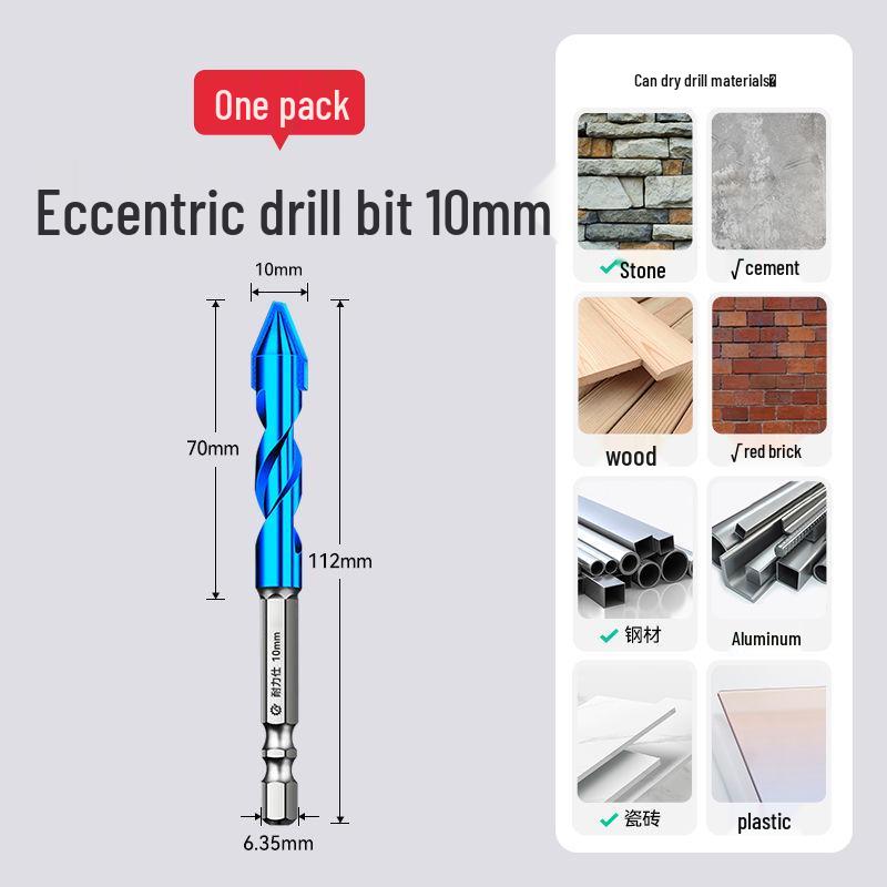 Eccentric Tile Hole Saw Drill Bit for Electric Drills