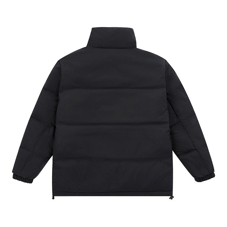 New Balance Down Jackets Unisex Black Stand Collar Without Hood Moderate Reversible 5PC44273-BK