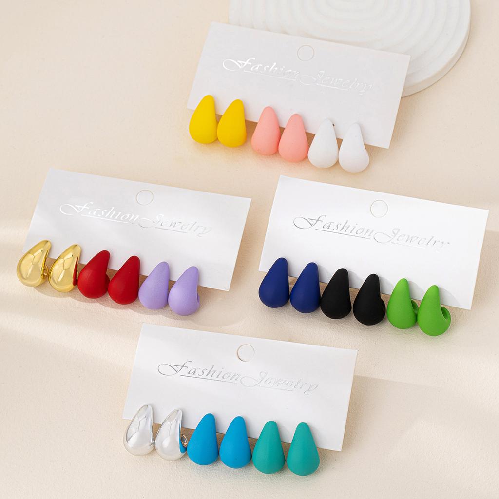 Wassertropfen-Ohrringe Nische High-End Design Stecker Ohrringe Einzigartige Temperament-Ohrringe