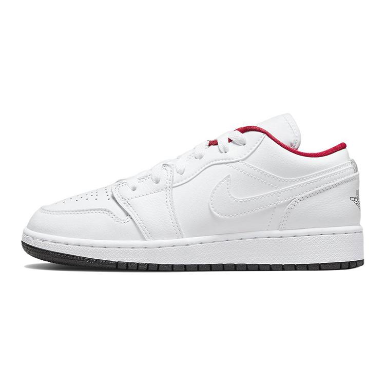 New Jordan Kids Air Jordan 1 Low 'White/Red' Sneakers 553560-164
