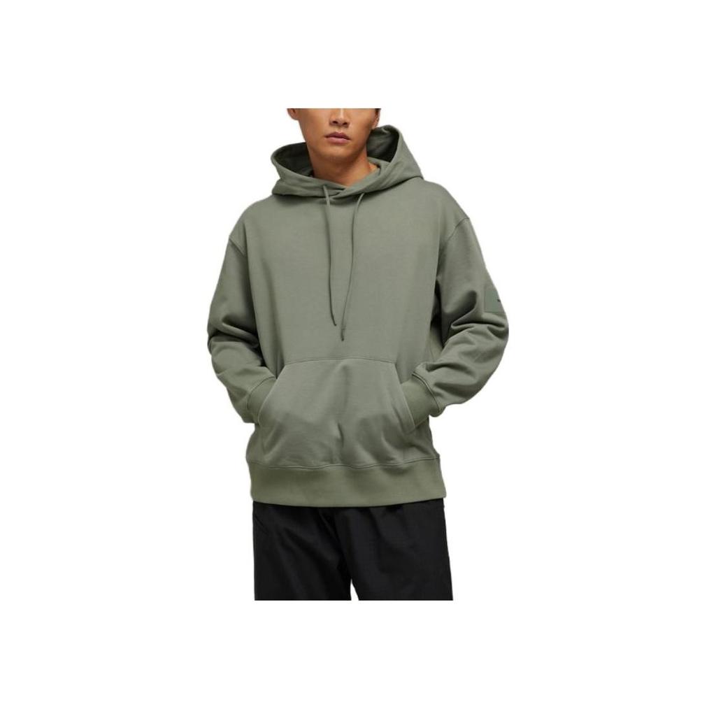 Y-3 Solid Color Hooded Casual Sweatshirt Unisex Sweatshirt Green IP7698