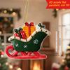 Christmas Creative Pendant Elk Stocking Ornaments Acrylic Flat Christmas Tree Home Ornaments