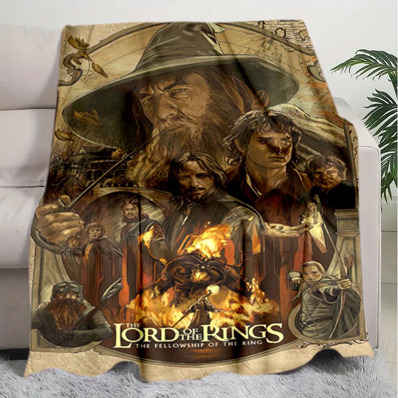 1PC The Lord of the Rings blanket, all-season lightweight home office outdoor nap multifunctional blanket, Christmas gifts