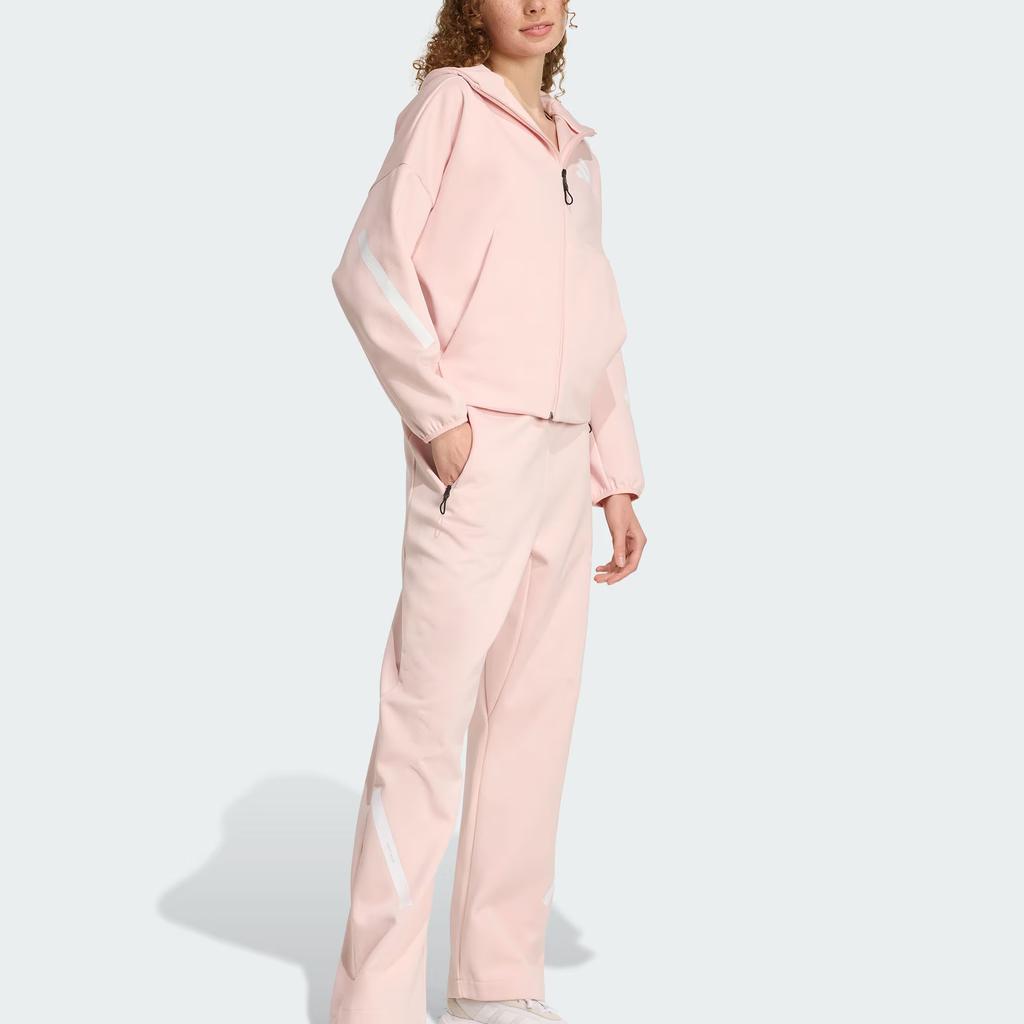 Adidas True Healing Series Loose Fit Hooded Zip-Up Long Sleeve Jacket Women Jackets KC7905