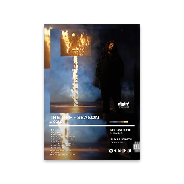 Rapper Album Cover Retro Plakát Hudba Plátno Nástěnná Umělecká Tisková Nástěnná Malba Domácí Dekorace Dárek pro Hudebního Fanouška (A2)42x60cm Unframed black