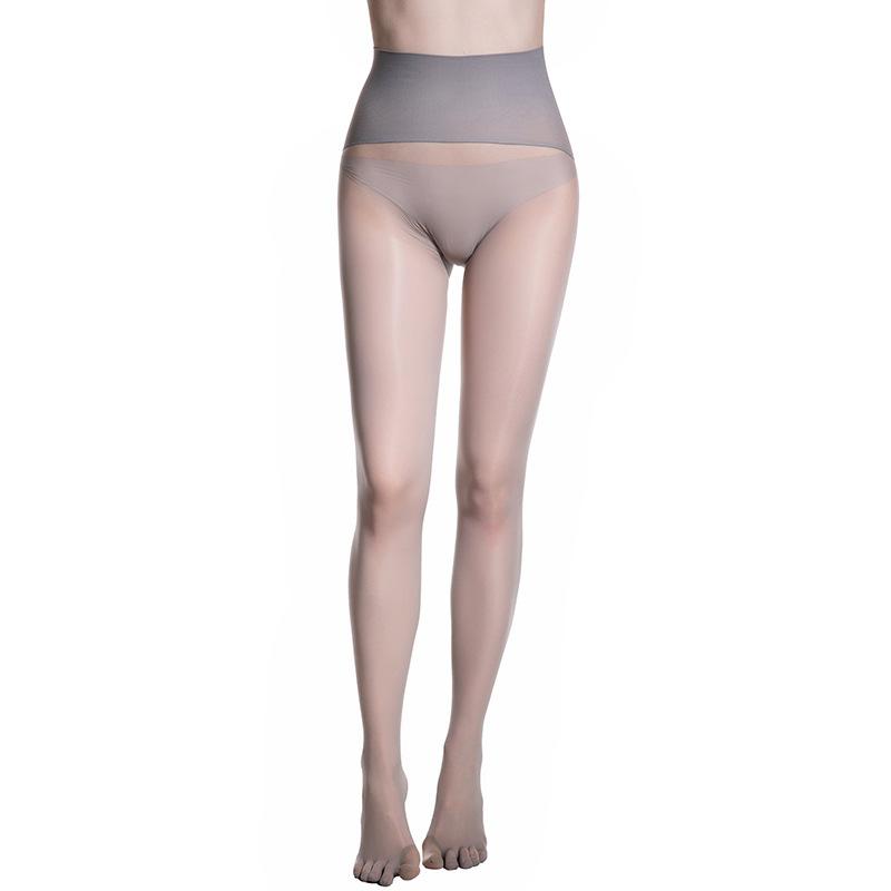 8D Oil Shiny Smooth High Waist Nylon Pantyhose Transparent Stockings Women Sexy Club Style 360 Seamless Lingerie Elastic Tights