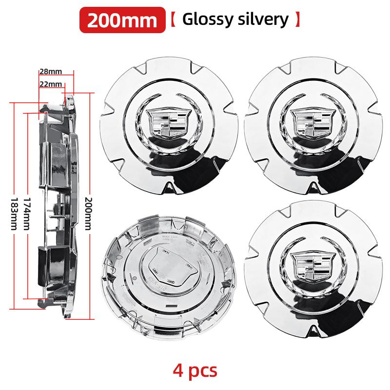 4pcs 140mm 168mm 200mm 203mm Car Wheel Center Hub Caps Tyre Rim Hub Cap Cover Wheels Accessories For Cadillac Escalade SRX