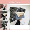 Elegant Soft Pu Small Square Shoulder Bag Fashionable Handbag For Daily Outfits