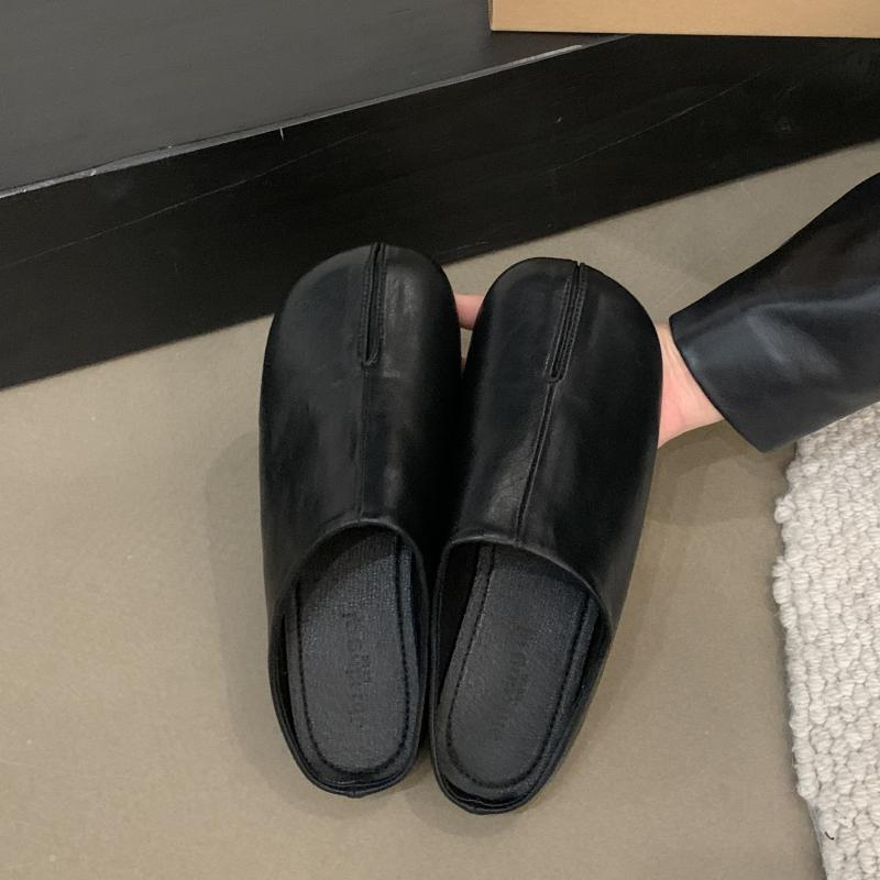 Moda Bailamos Zapatillas de Punta Dividida para Mujer Tabi Ninja Slip Flats Punta Redonda Poco Profundas Perezosas Slip On Náuticos Slingback Mules Zapatos Mocasines Suaves