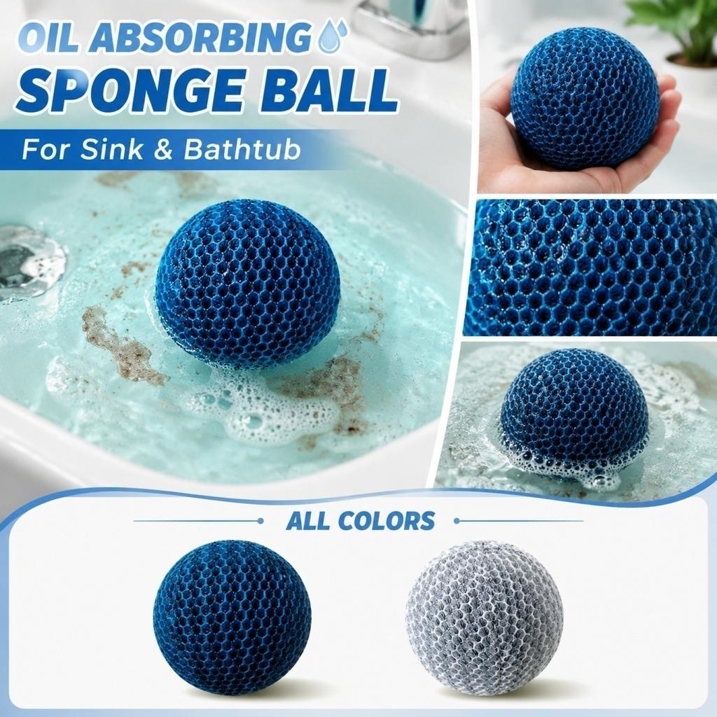 Olajelnyelő szivacslabda medencékhez és fürdőkádakhoz Lebegő szennyeződések eltávolítására Tartós nedvszívó anyag a vízfelszín tisztításához