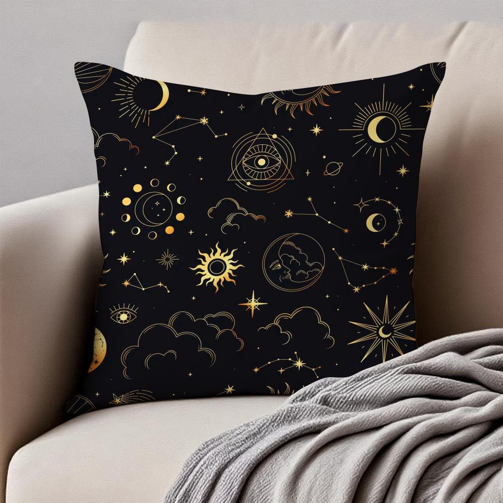 Festive Religious EEid alFitr Cushion Cover Pillowcase Antidustmite Invisible Zipper Short Plush Sofa Cushion