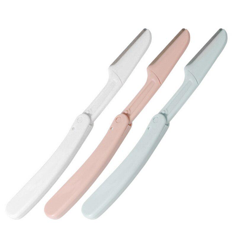 

Роскошный набор из 3 предметов, складной набор для удаления волос на теле, инструменты для макияжа, триммер для бровей, бритвы для волос на лице, женская бритва для бровей