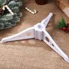 White Plastic Christmas Tree Stand for Artificial Mini Trees 3-Foot Triangular Stable Base DIY Craft Decoration Holder Xmas Tree