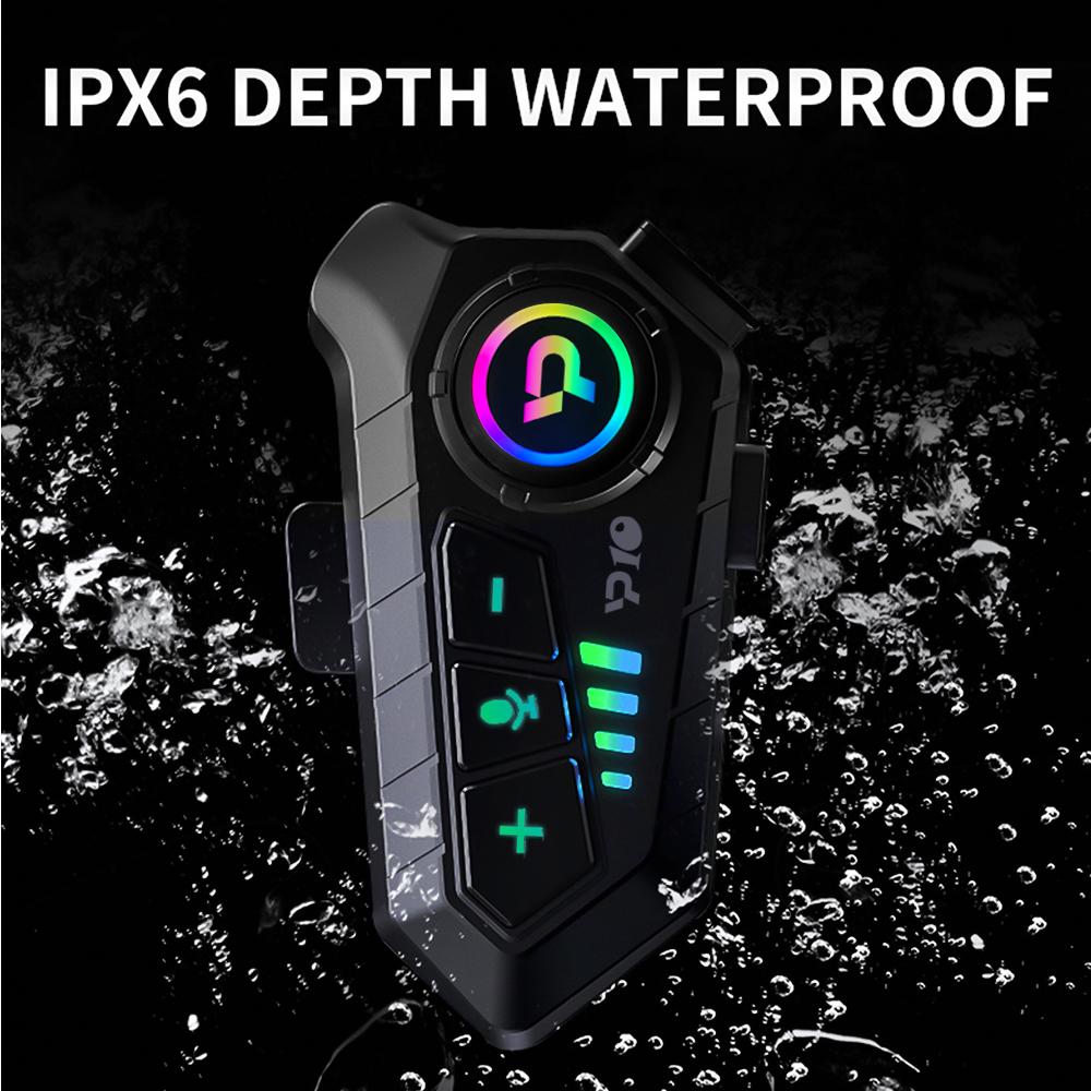 Y10 Bluetooth κράνος μοτοσικλέτας ακουστικά Ασύρματο IPX6 Αδιάβροχο ακουστικό μείωσης θορύβου Ακουστικό με εξαιρετικά μεγάλη διάρκεια αναμονής HandsFree