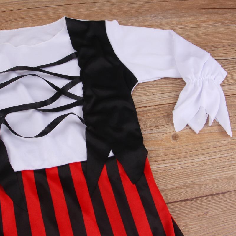 Halloween Pirate Show Costume Children's Pirate Captain Jack of the Caribbean Costume Children's Pirate Costume