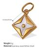 Sun Moon Stainless Steel Gold Plated Pendant Jewelry Versatile Pendant Necklace Women