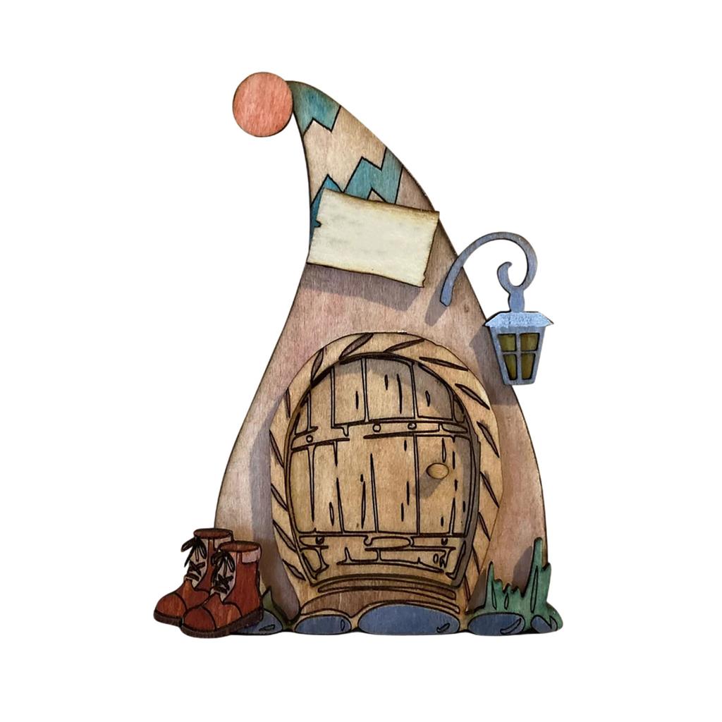 Fairies Door And Window,Elfs Door Fairies Tale Door Home Staircase Bedroom Decoration Garden Decoration Wooden Crafts