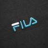 FILA X FUSION Series Brand Logo Loose Knit Hoodie Men Hoodies Black T11M133204A-BK