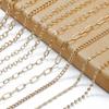 KC Gold Long Necklace Chains Iron Bulk For DIY Jewelry Findings Making Materials Accessories