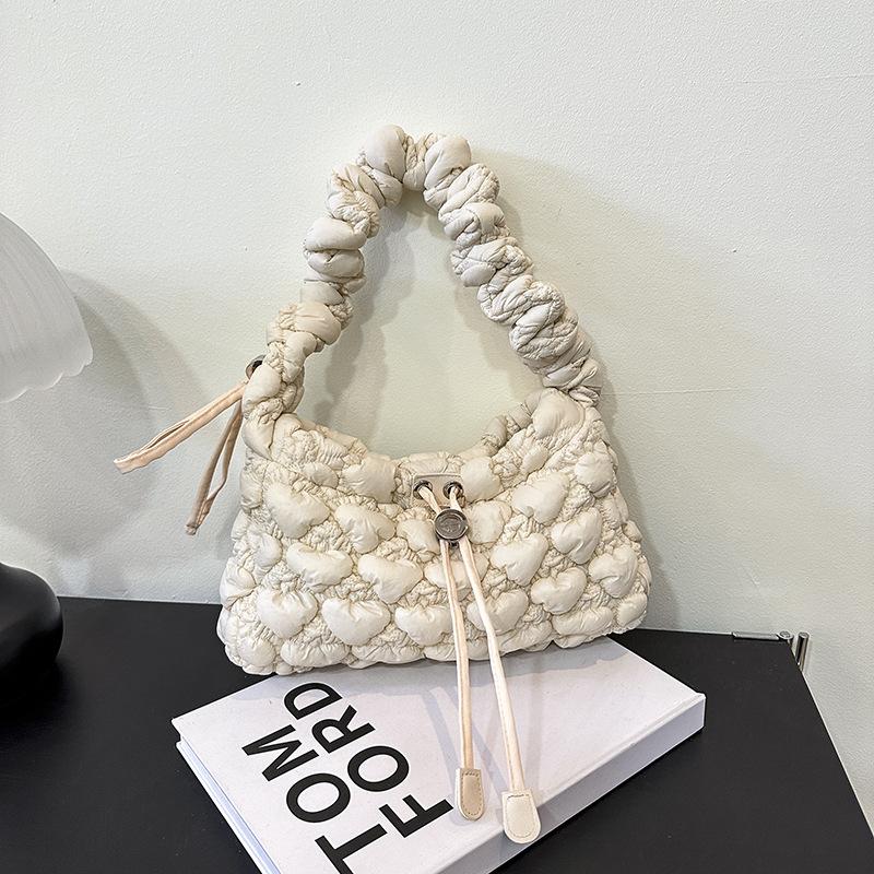 New Bubble Pleated Bag Women's New Foreign Style Underarm Bag Personalized Commuting Shoulder Messenger Bag