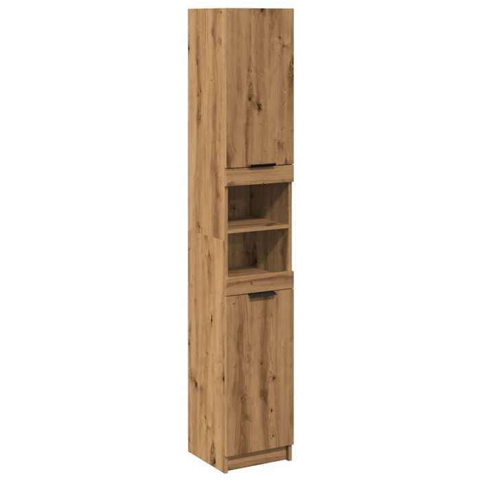 VidaXL Bathroom Cabinet Artisan Oak 32x34x188.5cm Engineered Wood, Bathroom Storage Cabinet, Cupboard of 856944