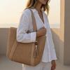 Woven Shoulder Bag, Large Capacity Tote Bag, Commuter Shoulder Bag, Summer Beach Tote, Lightweight Purse for Women Vacation Street Work