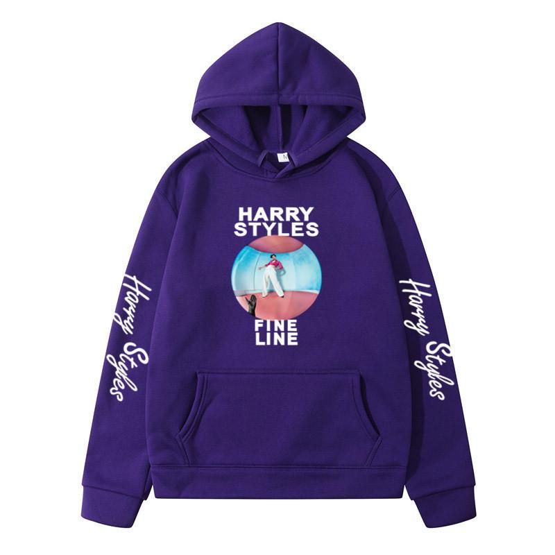 Harry Styles Fine Line Hoodie – Unisex Fleece Lined Sweatshirt for Men & Women, Fall Winter Cozy Pullover, Album Cover Graphic Sleeve Print