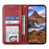 For iPhone 17 Pro Max Case Calf Texture PU Leather Wallet Phone Cover with Wrist Strap