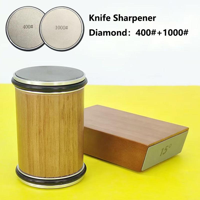 

Роликова точилка для ножів Магнітний тримач для ножів Алмазний набір для заточування з кутом 15 та 20 градусів Ролик Кухонний аксесуар As Photos