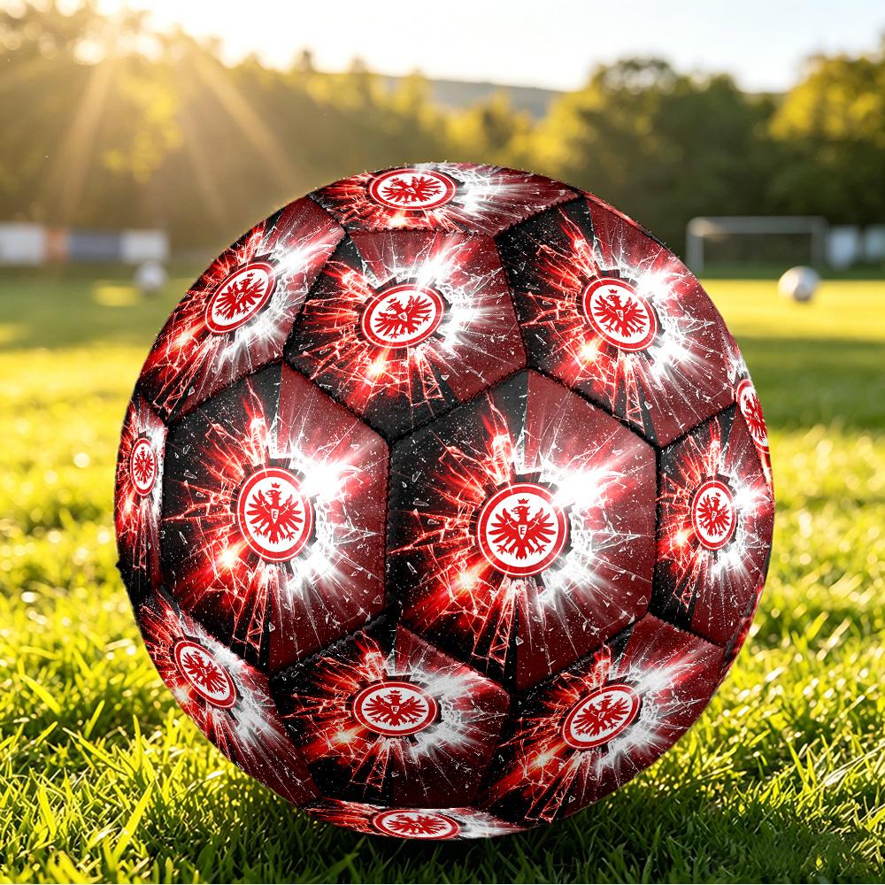 Eintracht Frankfurt FootballPrinted Size 5 Soccer Brt Football, Anti Slip Adult Match Football Souvenir for Football Fans