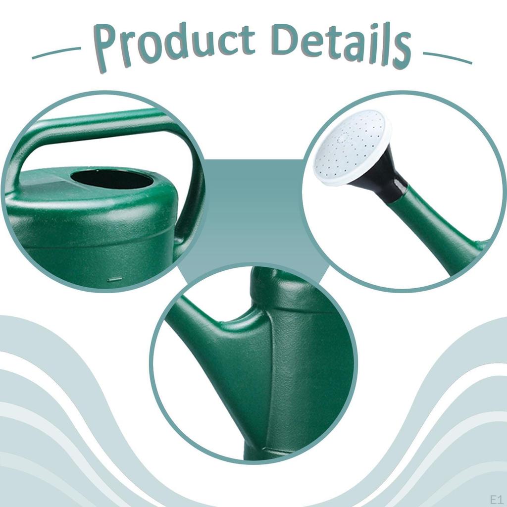 Garden Watering Can Gardening Tool Ergonomic Sprinkling Kettle Pot for Lawn, Farm House,
