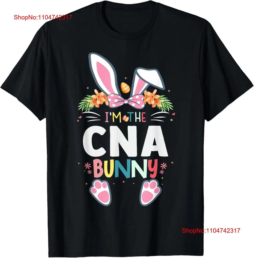 Im The CNA Certified Nursing Assistant Bunny Easter Day T Shirt vintage Washed fashion Soft Casual Stylish Stretched