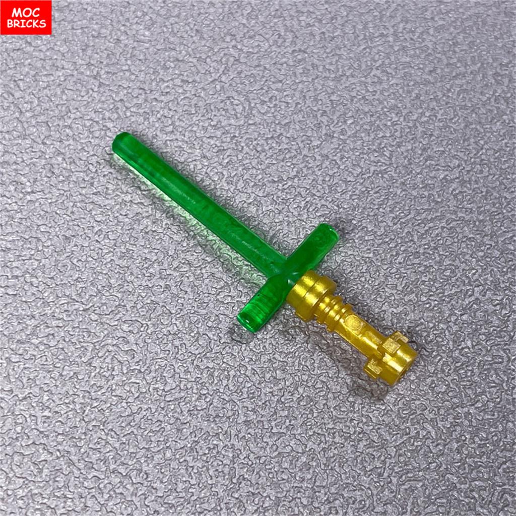 Mattoncini MOC Action Figure 4cm Elsa di Spada Barra 4L 2L Lama Spada Laser Incrociata 21699 64567 Blocchi da Costruzione Assemblati Giocattolo per Bambini