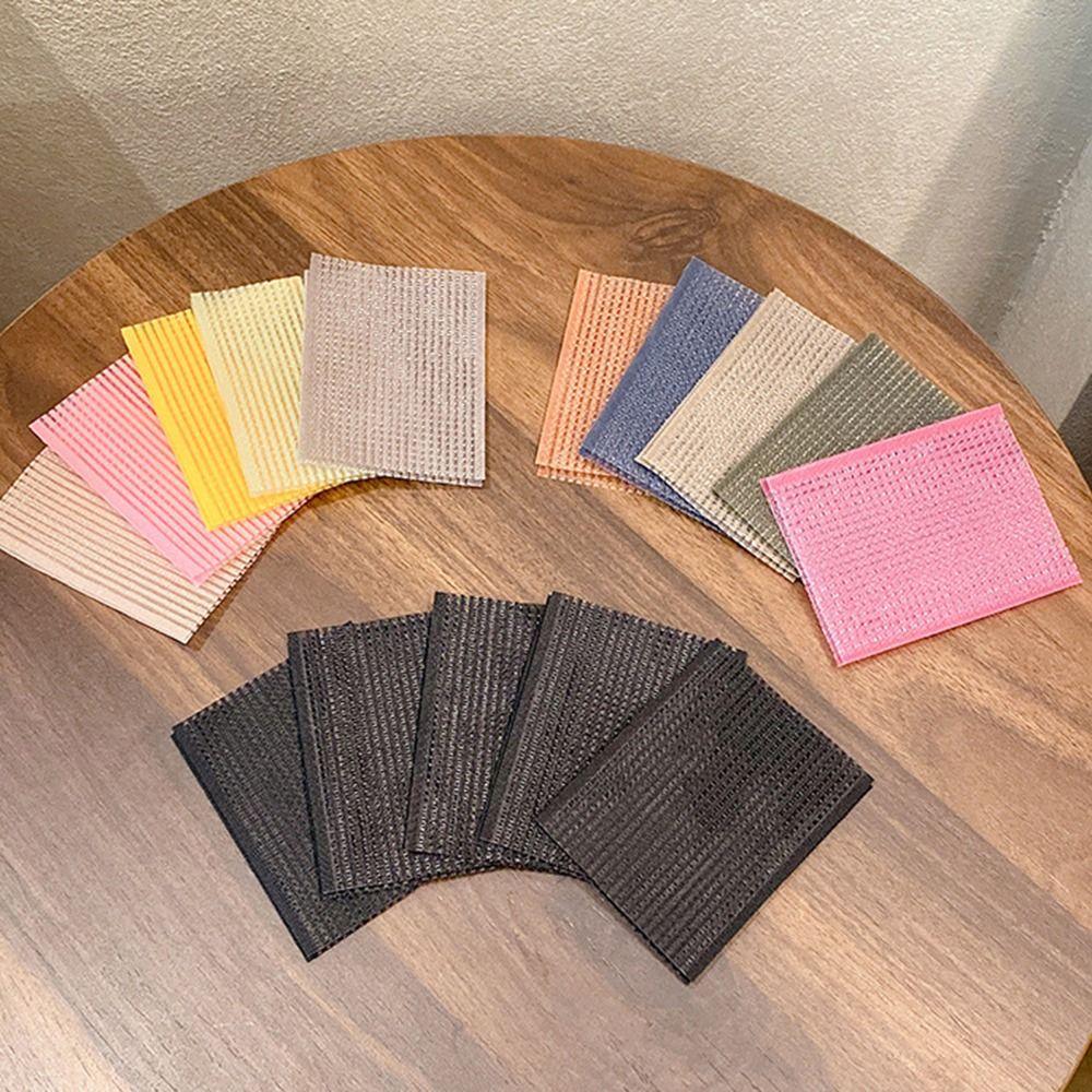10Pcs/Set Hair Fringe Hair Sticky Pad Nylon Hair Tape Clip New Bangs Puffy Hair Sticker