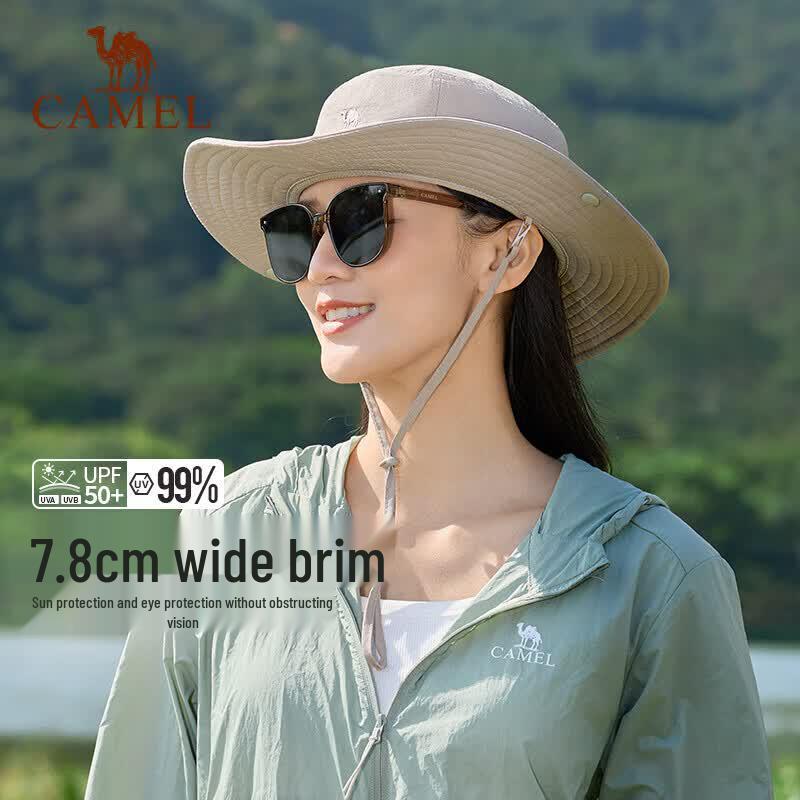 Camel Women's Outdoor Sun Protection Fisherman Hat
