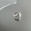 Korean Style Chic Adjustable Ring With Vintage Aesthetic And Eyecatching Shape Geometric