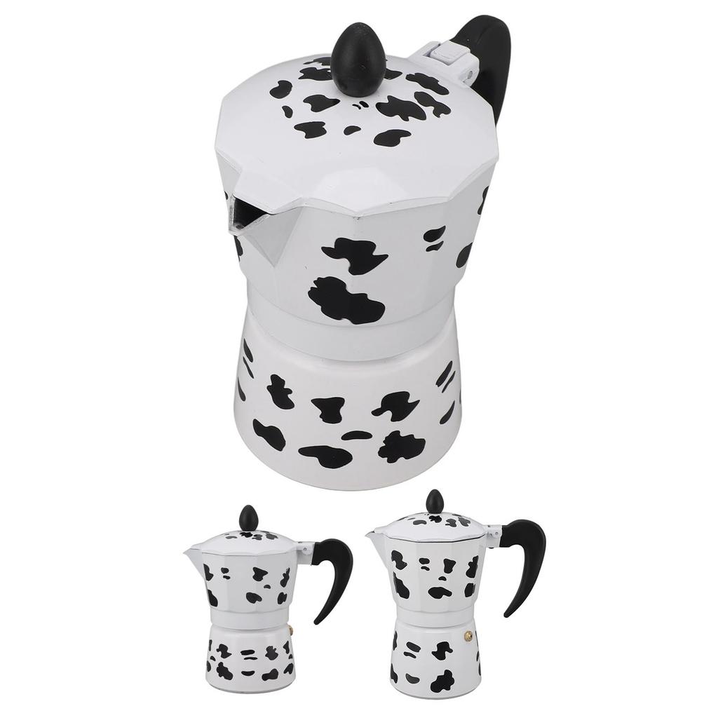 Süt İneği Renkli Pot Alüminyum Kahve Potu Kahve Makinesi Ev Kafe Açık Hava Aktiviteleri Kamp Tr