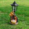 Solar Light Nativity Manger Scene Resins Sculpture Holy Family Ornament For Outdoor Garden Christian Home Decoration