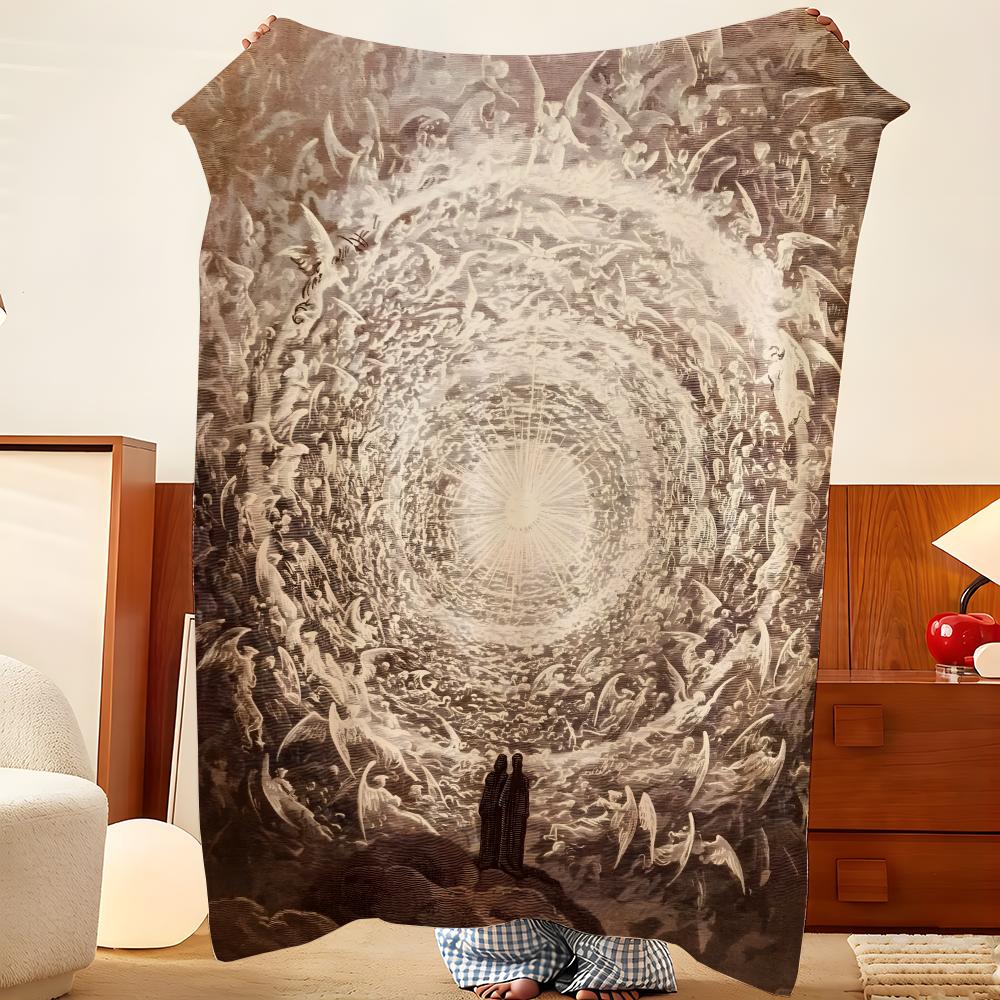 Artist G-Gustave D-Dore Throw Flannel Throw Blanket, Lightweight Cozy, Durable Washable cute Cool