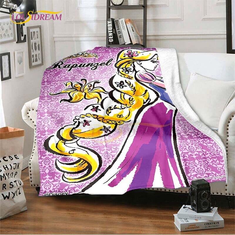 Mooie Prinses Rapunzel Cartoon Deken Anime Plaid Dekens voor Bedden Banken Queen Size Zachte Beddengoedhoes Huisdecoratie Kinder Cadeau