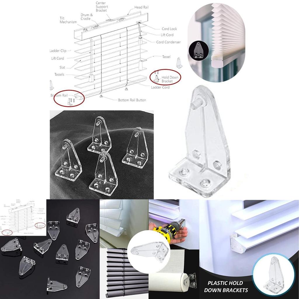 Modern And Simple 1 Inch Curtain Accessories 4-pack Blinds Positioning Hooks
