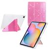 Tablet Case For Samsung Galaxy Tab S6 Lite (2024)/(2022)/(2020) P610 P615 Y-Fold Stand Glitter Leather TPU Acrylic Clear Cover