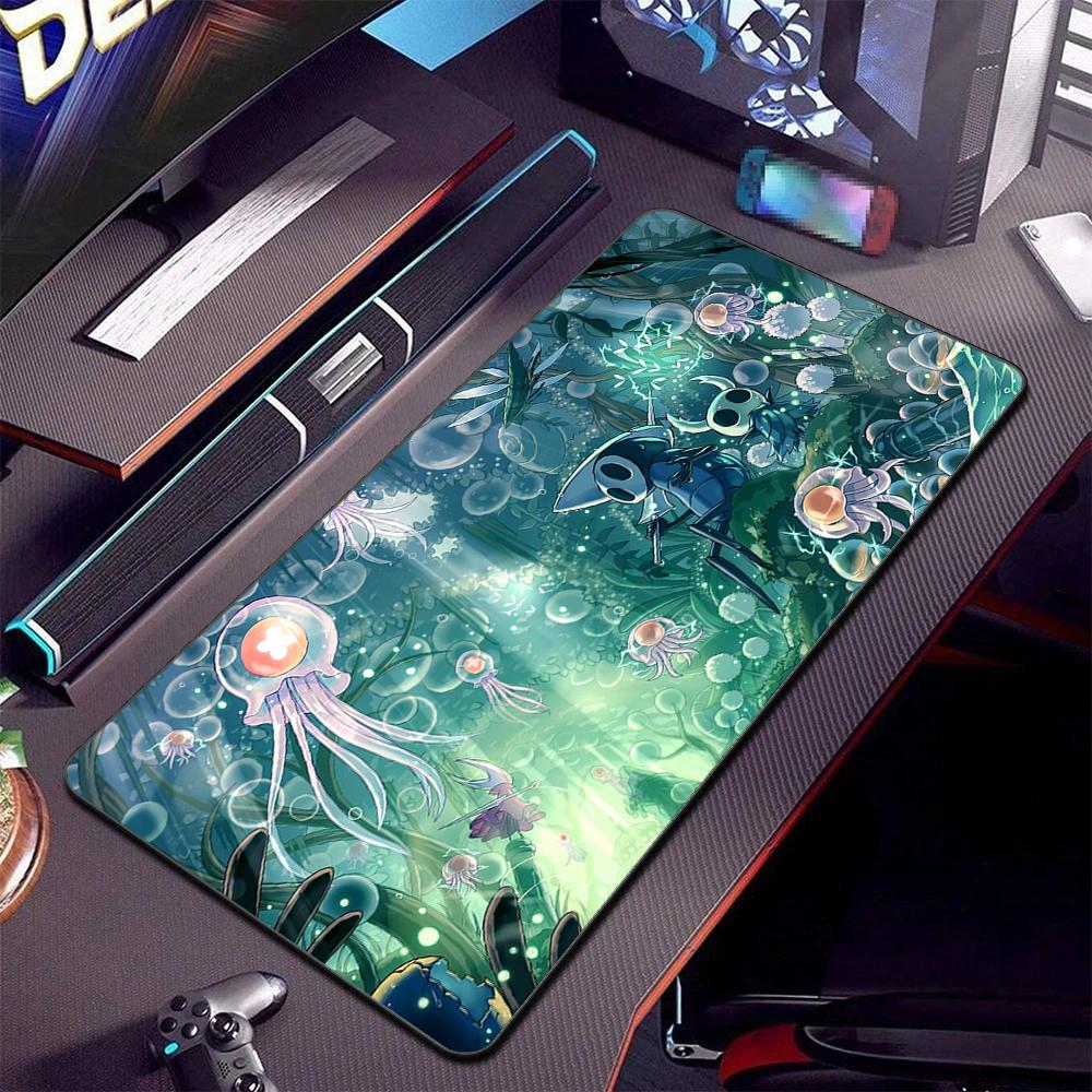Tappetino per Mouse XXL Stampa HD Cool Hollow Knight Silksong Tappetini per Tavolo Azienda Tappetino Grande per Scrivania Tappetini per Mouse da Gioco Pc Grandi